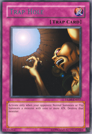 Trap Hole (Silver) [DL09-EN017] Rare | Jomio and Rueliete's Cards and Comics