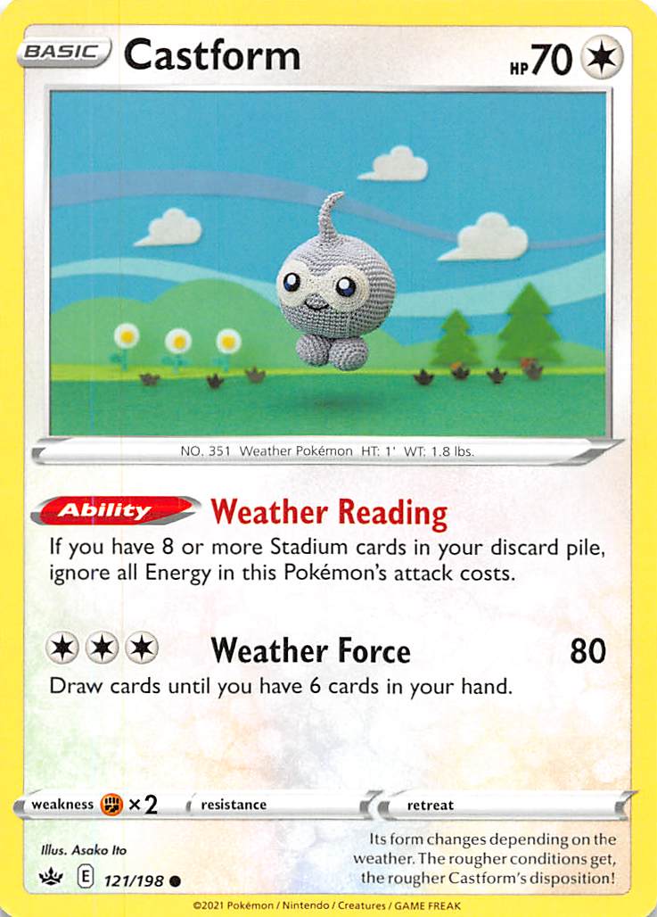 Castform (121/198) [Sword & Shield: Chilling Reign] | Jomio and Rueliete's Cards and Comics