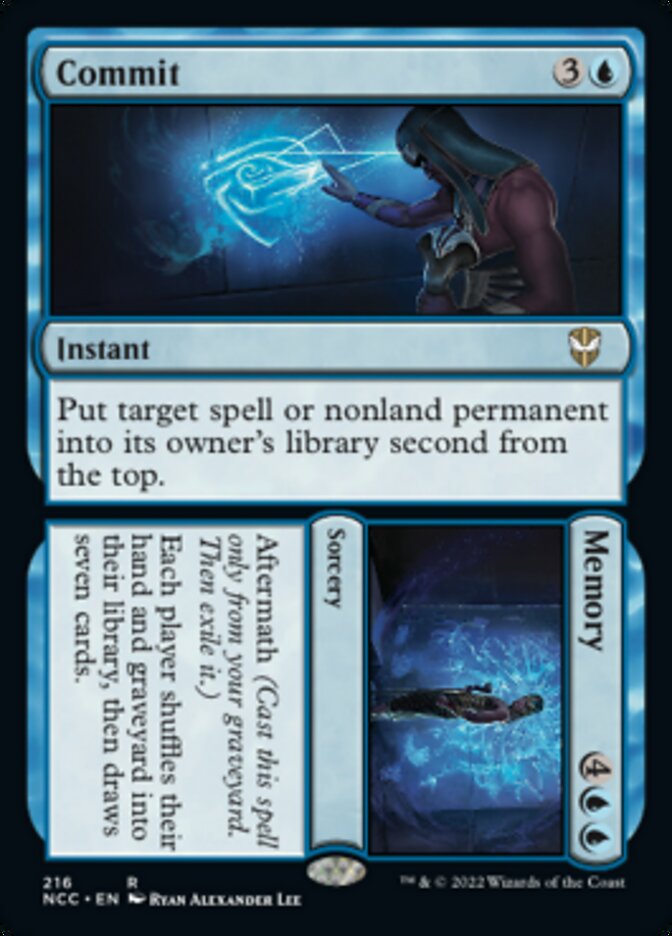 Commit // Memory [Streets of New Capenna Commander] | Jomio and Rueliete's Cards and Comics