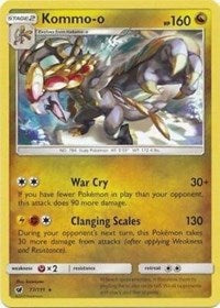 Kommo-o (77/111) (Cracked Ice Holo) (Theme Deck Exclusive) [Sun & Moon: Crimson Invasion] | Jomio and Rueliete's Cards and Comics