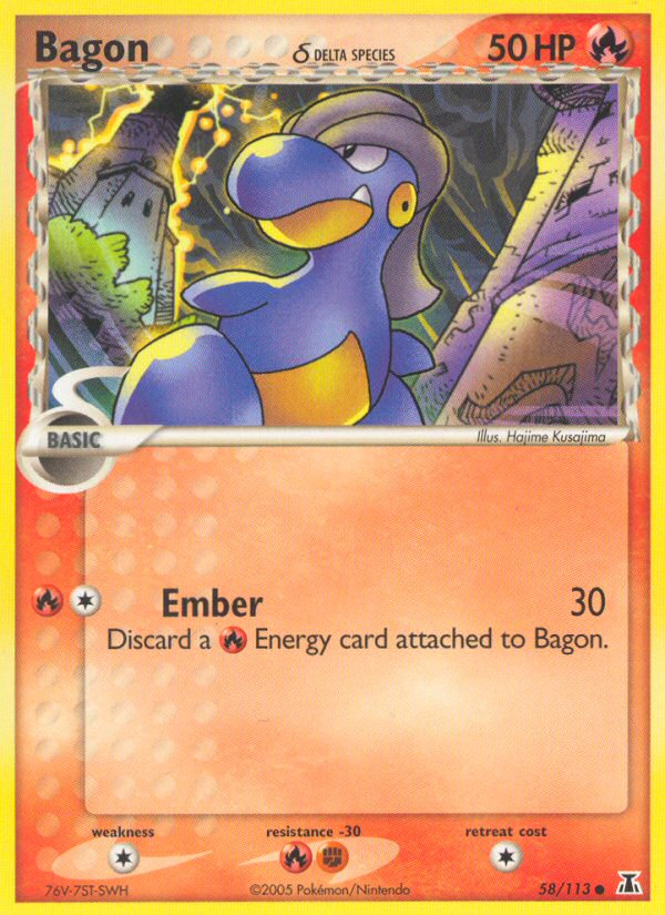 Bagon (58/113) (Delta Species) [EX: Delta Species] | Jomio and Rueliete's Cards and Comics