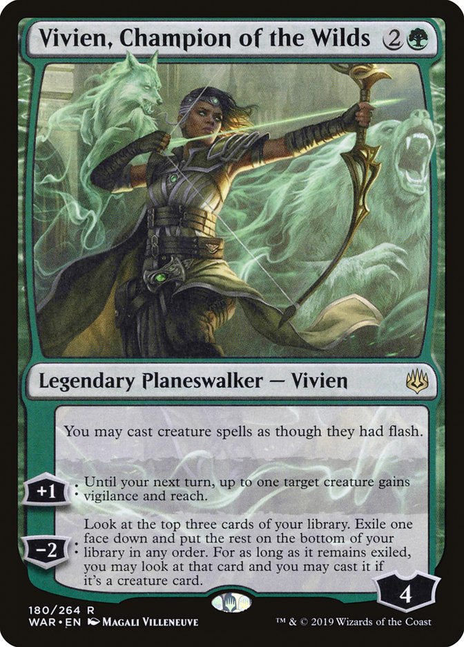 Vivien, Champion of the Wilds [War of the Spark] | Jomio and Rueliete's Cards and Comics