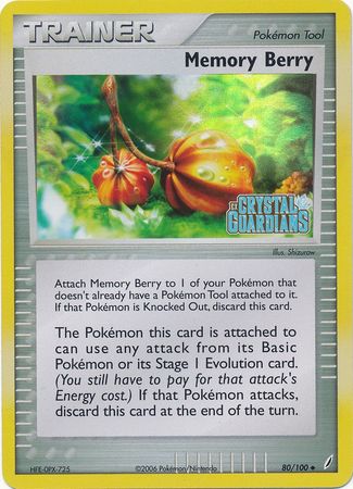 Memory Berry (80/100) (Stamped) [EX: Crystal Guardians] | Jomio and Rueliete's Cards and Comics