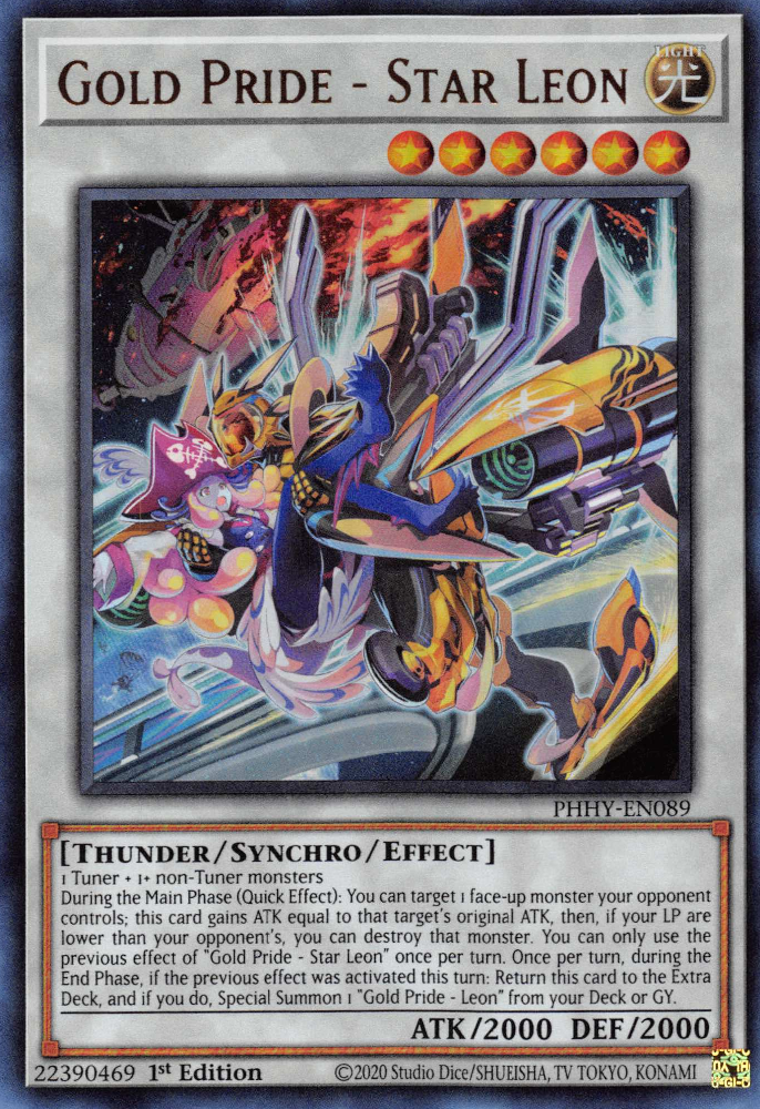 Gold Pride - Star Leon [PHHY-EN089] Ultra Rare | Jomio and Rueliete's Cards and Comics