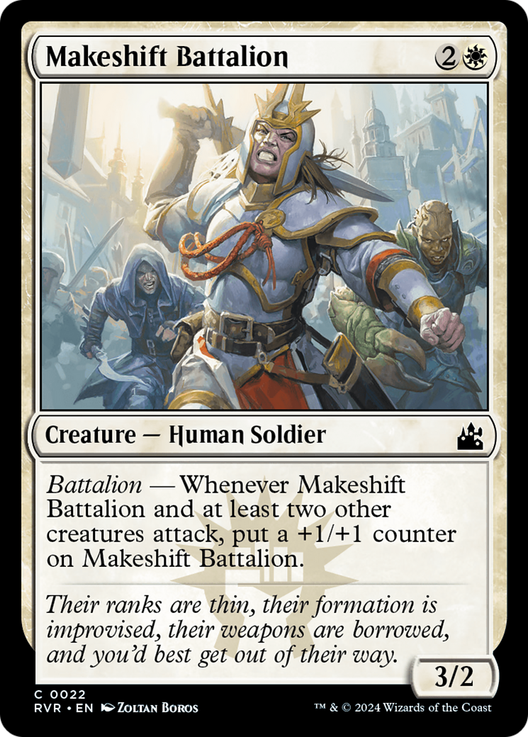 Makeshift Battalion [Ravnica Remastered] | Jomio and Rueliete's Cards and Comics