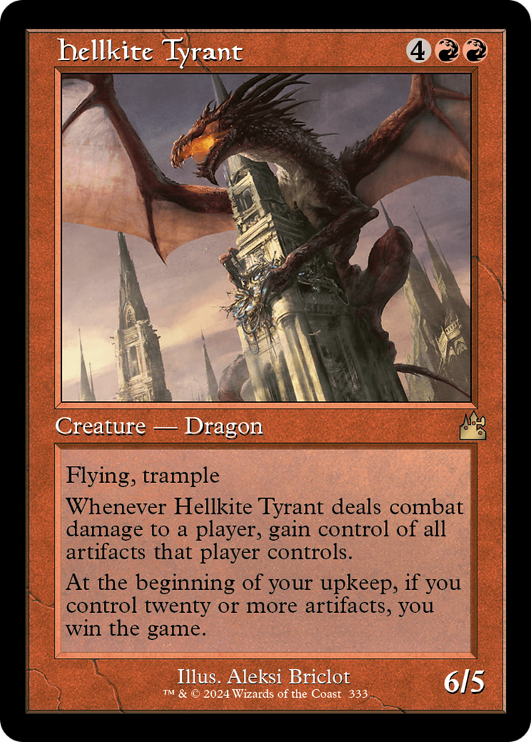 Hellkite Tyrant (Retro Frame) [Ravnica Remastered] | Jomio and Rueliete's Cards and Comics