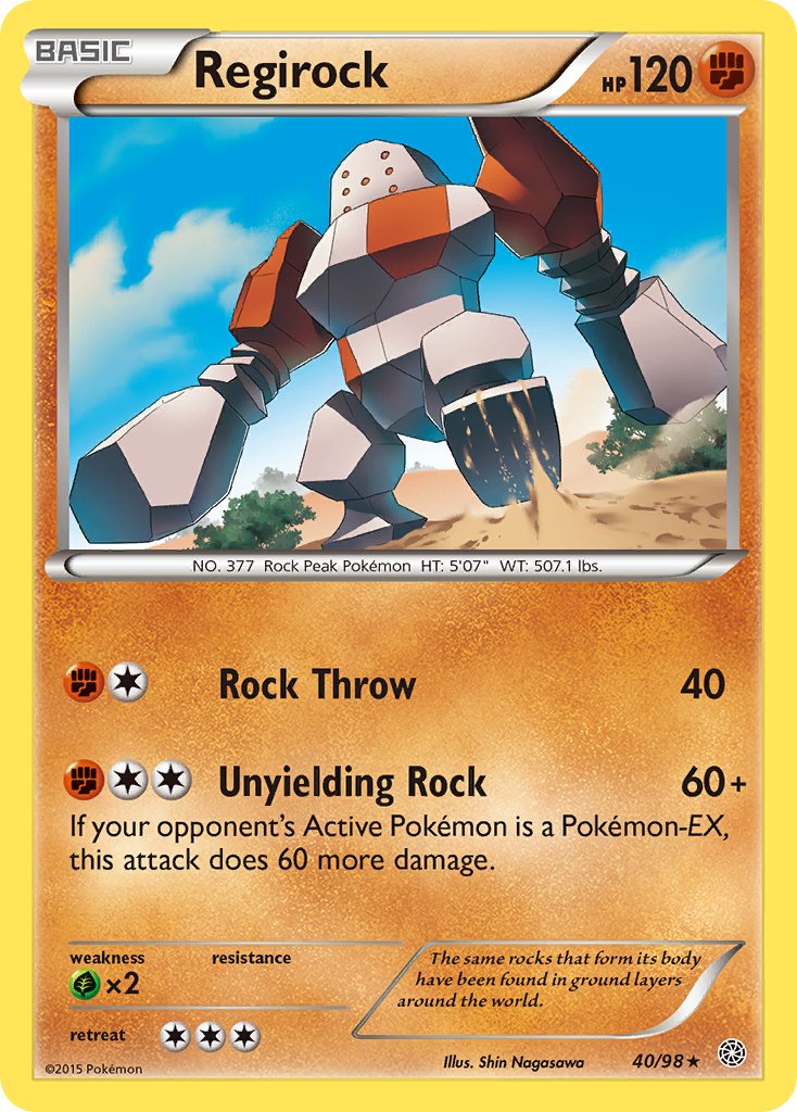 Regirock (40/98) (Theme Deck Exclusive) [XY: Ancient Origins] | Jomio and Rueliete's Cards and Comics