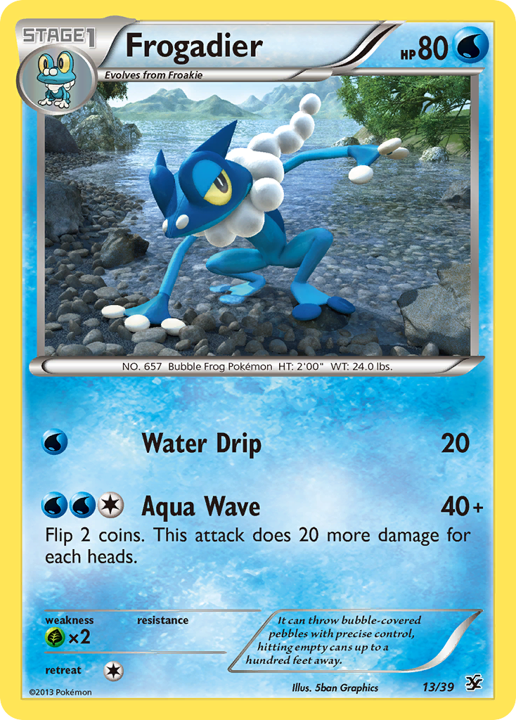 Frogadier (13/39) [XY: Kalos Starter Set] | Jomio and Rueliete's Cards and Comics