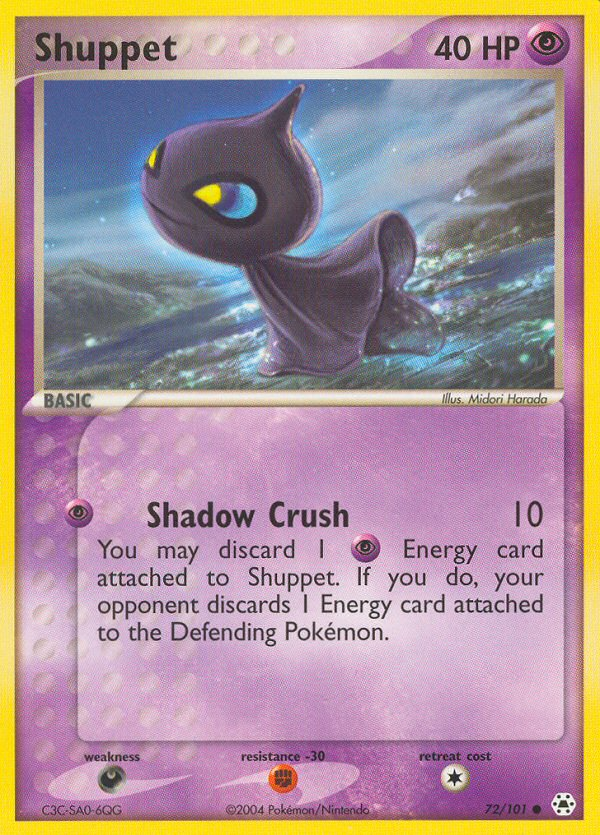 Shuppet (72/101) [EX: Hidden Legends] | Jomio and Rueliete's Cards and Comics