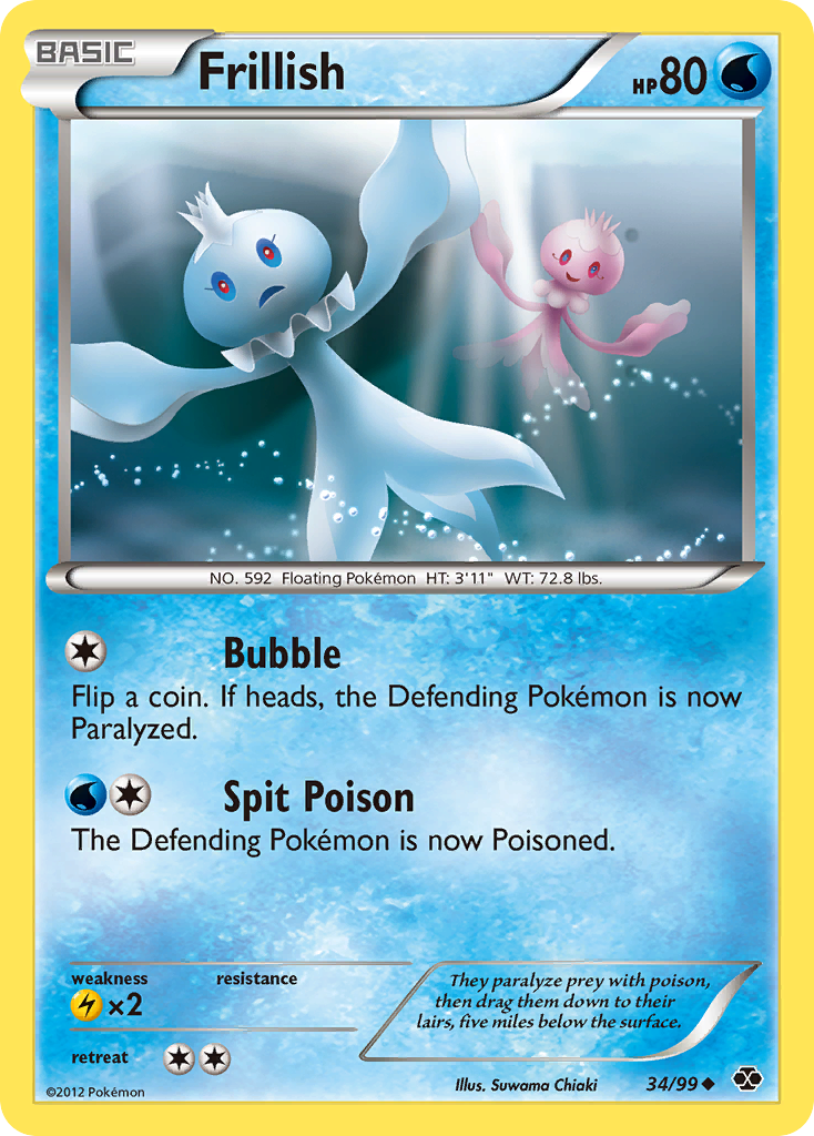 Frillish (34/99) [Black & White: Next Destinies] | Jomio and Rueliete's Cards and Comics
