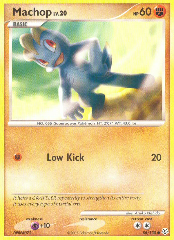 Machop (86/130) [Diamond & Pearl: Base Set] | Jomio and Rueliete's Cards and Comics