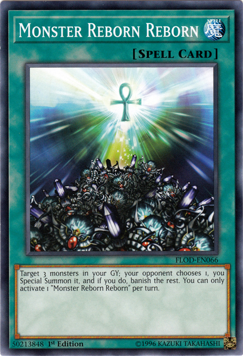 Monster Reborn Reborn [FLOD-EN066] Common | Jomio and Rueliete's Cards and Comics