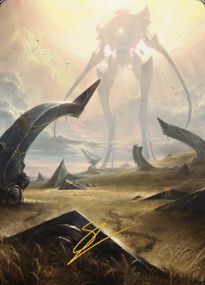 Plains (1) Art Card (Gold-Stamped Signature) [The Brothers' War Art Series] | Jomio and Rueliete's Cards and Comics