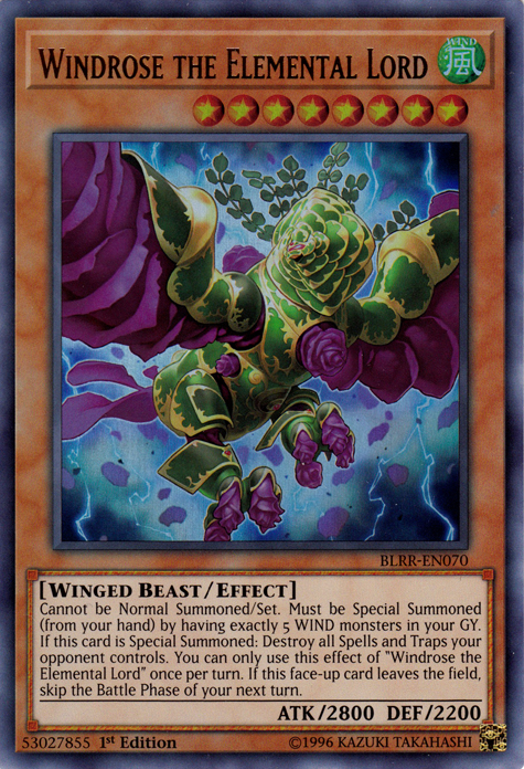 Windrose the Elemental Lord [BLRR-EN070] Ultra Rare | Jomio and Rueliete's Cards and Comics