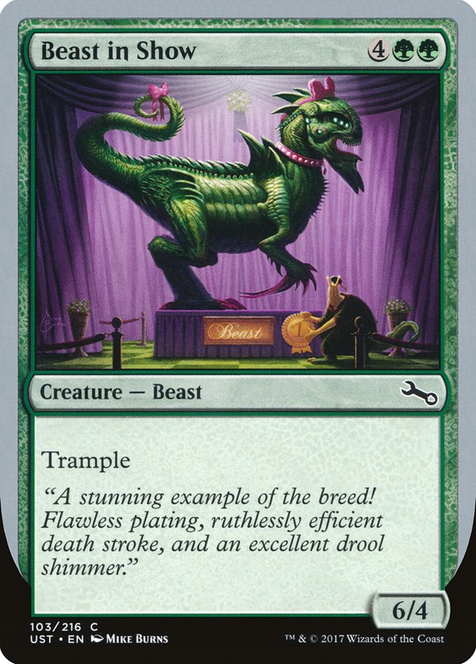 Beast in Show ("A stunning example...") [Unstable] | Jomio and Rueliete's Cards and Comics