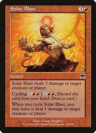 Solar Blast [Onslaught] | Jomio and Rueliete's Cards and Comics