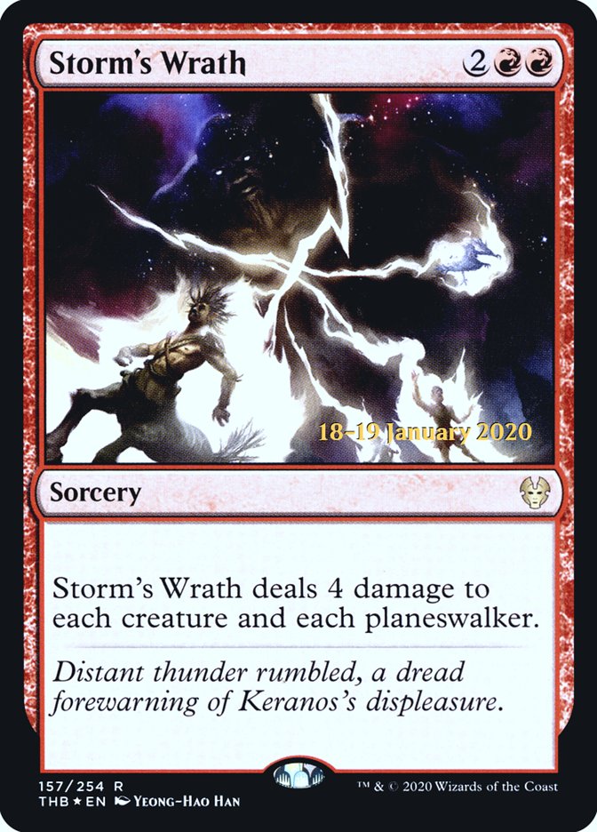 Storm's Wrath [Theros Beyond Death Prerelease Promos] | Jomio and Rueliete's Cards and Comics