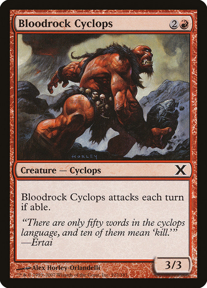 Bloodrock Cyclops [Tenth Edition] | Jomio and Rueliete's Cards and Comics