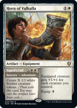 Horn of Valhalla // Ysgard's Call [Commander Legends: Battle for Baldur's Gate] | Jomio and Rueliete's Cards and Comics