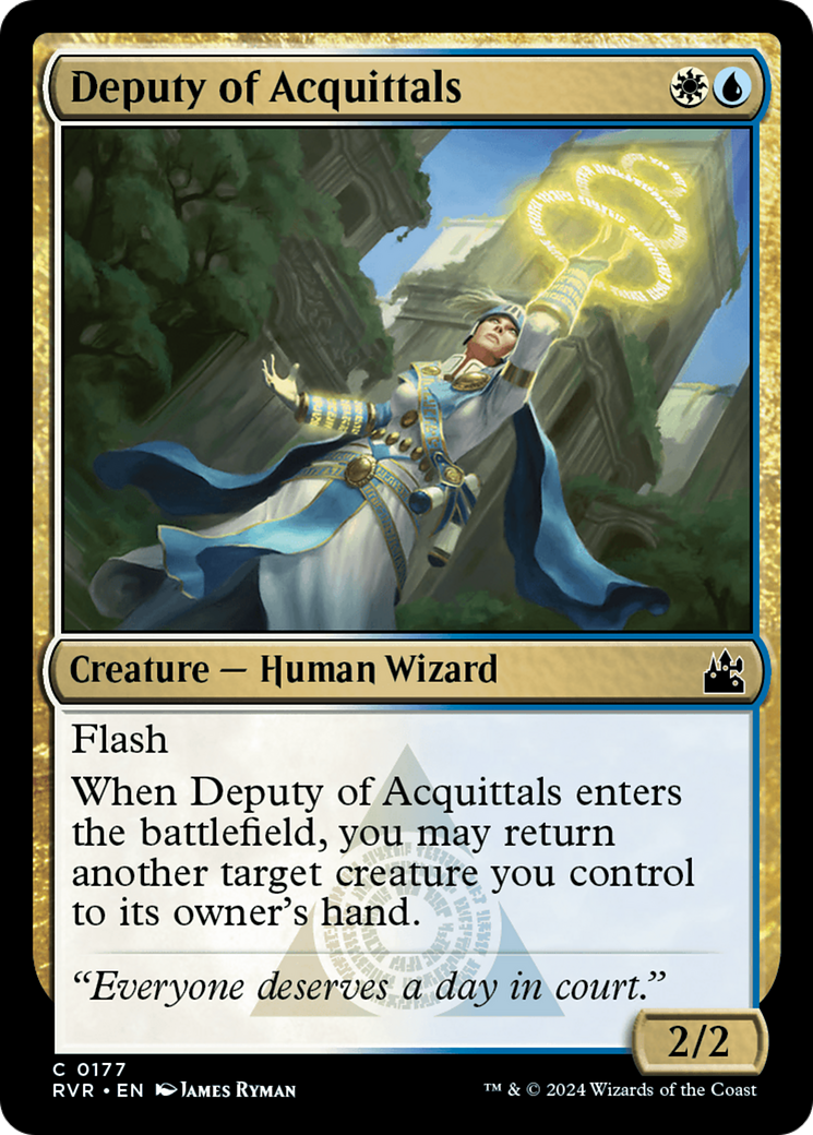 Deputy of Acquittals [Ravnica Remastered] | Jomio and Rueliete's Cards and Comics