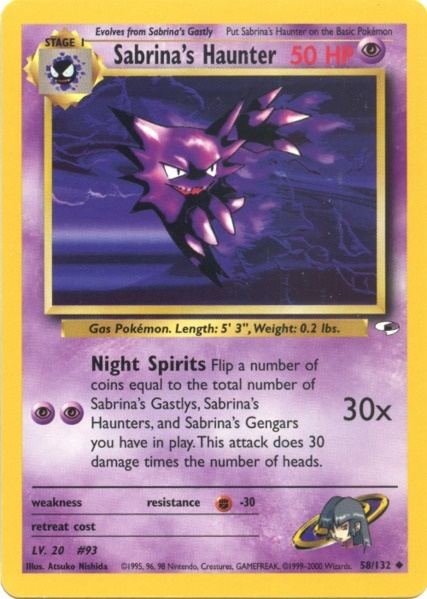 Sabrina's Haunter (58/132) [Gym Heroes Unlimited] | Jomio and Rueliete's Cards and Comics