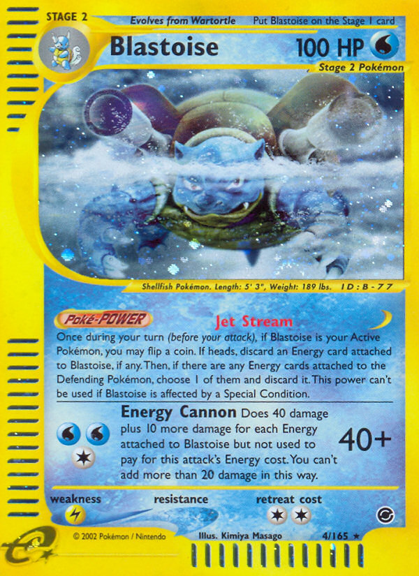 Blastoise (4/165) [Expedition: Base Set] | Jomio and Rueliete's Cards and Comics