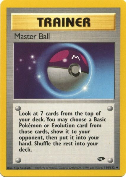 Master Ball (116/132) [Gym Challenge Unlimited] | Jomio and Rueliete's Cards and Comics