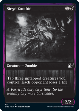 Siege Zombie [Innistrad: Double Feature] | Jomio and Rueliete's Cards and Comics