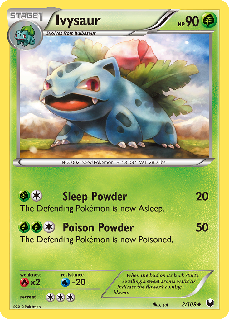 Ivysaur (2/108) [Black & White: Dark Explorers] | Jomio and Rueliete's Cards and Comics
