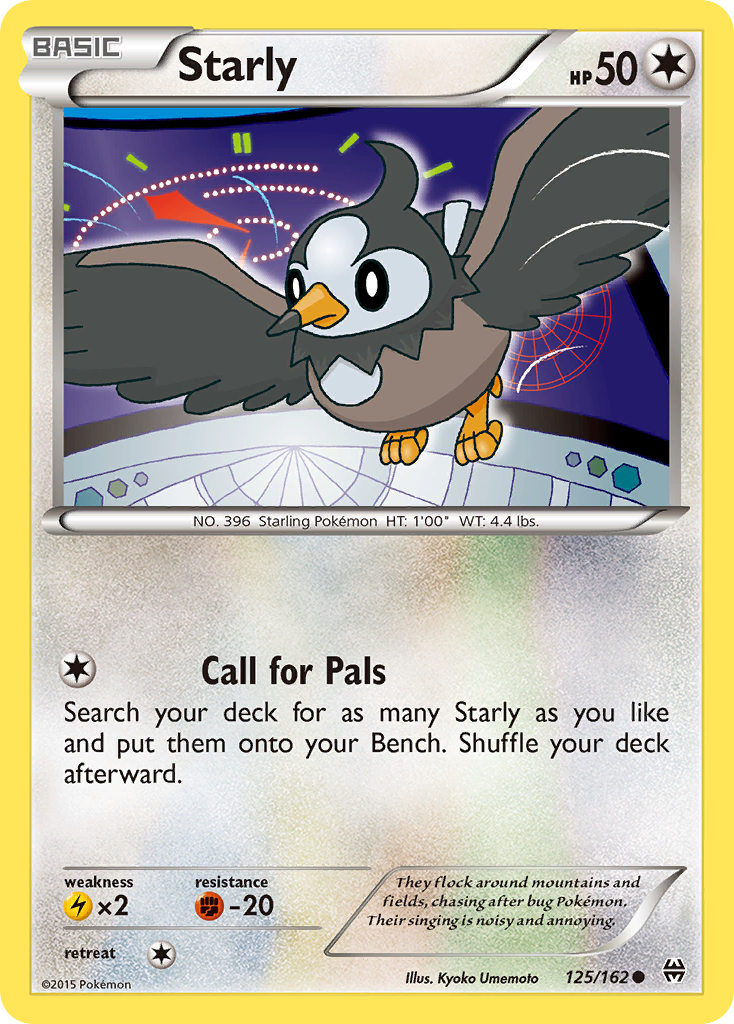 Starly (125/162) [XY: BREAKthrough] | Jomio and Rueliete's Cards and Comics