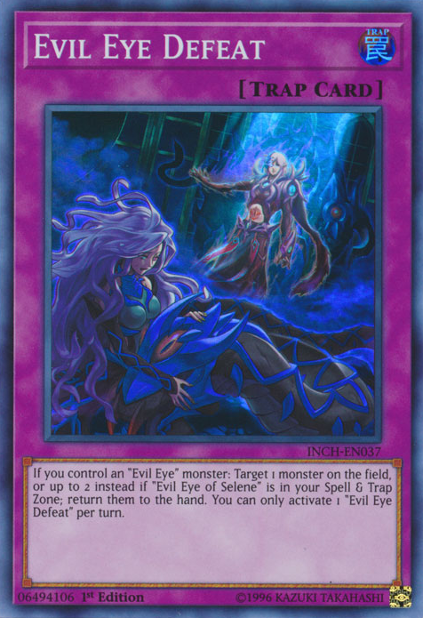 Evil Eye Defeat [INCH-EN037] Super Rare | Jomio and Rueliete's Cards and Comics