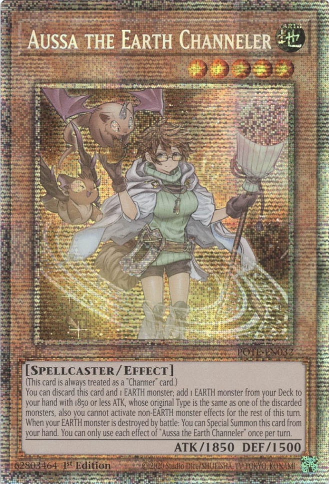 Aussa the Earth Channeler [POTE-EN032] Starlight Rare | Jomio and Rueliete's Cards and Comics