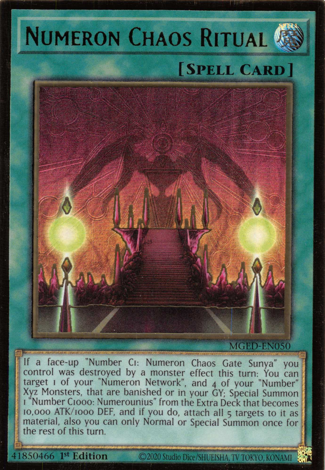 Numeron Chaos Ritual [MGED-EN050] Gold Rare | Jomio and Rueliete's Cards and Comics