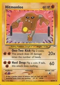 Hitmonlee (42/105) [Neo Destiny Unlimited] | Jomio and Rueliete's Cards and Comics