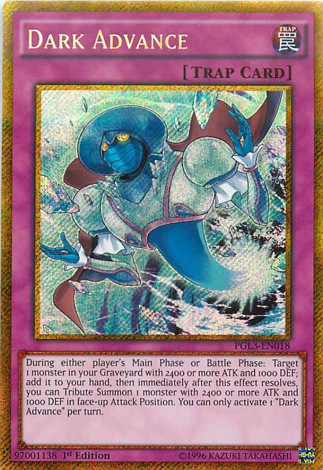 Dark Advance [PGL3-EN018] Gold Secret Rare | Jomio and Rueliete's Cards and Comics