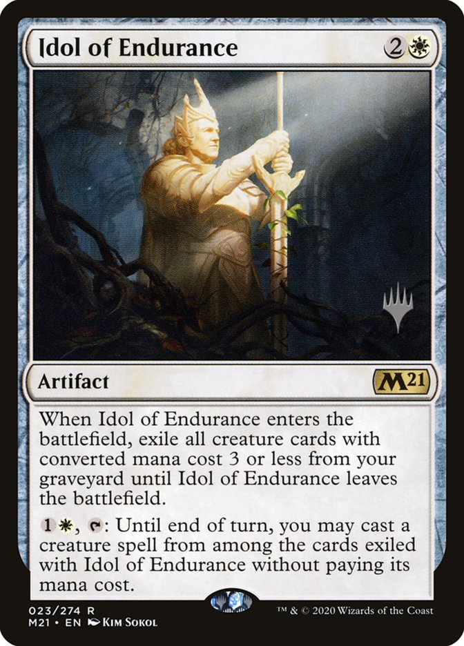 Idol of Endurance (Promo Pack) [Core Set 2021 Promos] | Jomio and Rueliete's Cards and Comics