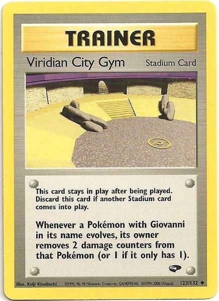 Viridian City Gym (123/132) [Gym Challenge Unlimited] | Jomio and Rueliete's Cards and Comics