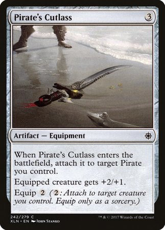 Pirate's Cutlass [Ixalan] | Jomio and Rueliete's Cards and Comics