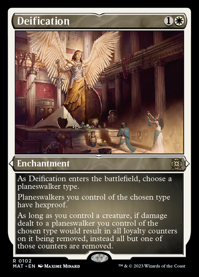 Deification (Foil Etched) [March of the Machine: The Aftermath] | Jomio and Rueliete's Cards and Comics