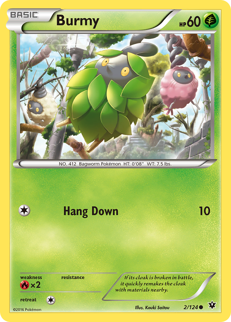 Burmy (2/124) [XY: Fates Collide] | Jomio and Rueliete's Cards and Comics