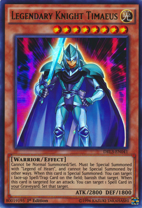 Legendary Knight Timaeus [DRL3-EN041] Ultra Rare | Jomio and Rueliete's Cards and Comics