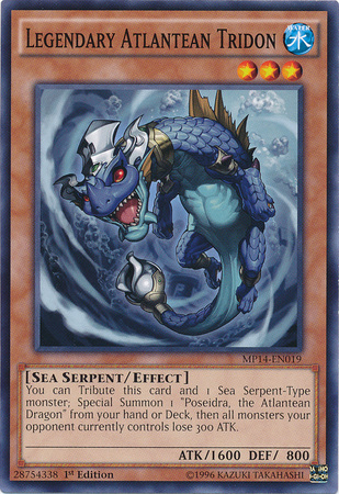 Legendary Atlantean Tridon [MP14-EN019] Common | Jomio and Rueliete's Cards and Comics