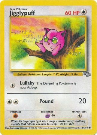 Jigglypuff (54/64) [Jungle Unlimited] | Jomio and Rueliete's Cards and Comics