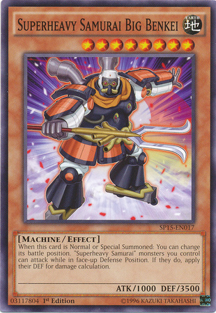 Superheavy Samurai Big Benkei [SP15-EN017] Common | Jomio and Rueliete's Cards and Comics