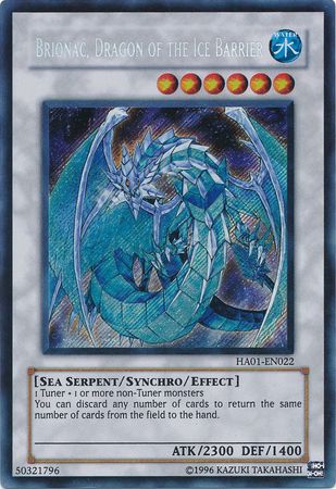 Brionac, Dragon of the Ice Barrier [HA01-EN022] Secret Rare | Jomio and Rueliete's Cards and Comics