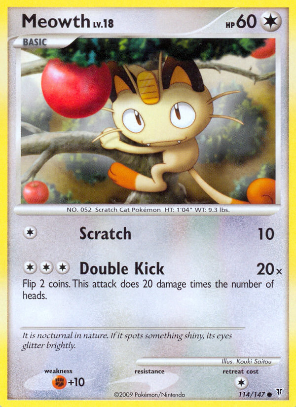 Meowth (114/147) [Platinum: Supreme Victors] | Jomio and Rueliete's Cards and Comics