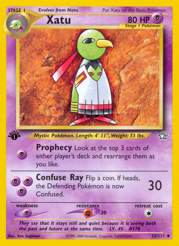 Xatu (52/111) [Neo Genesis 1st Edition] | Jomio and Rueliete's Cards and Comics