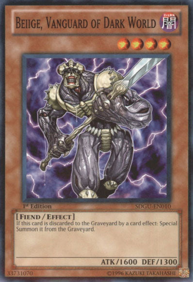 Beiige, Vanguard of Dark World [SDGU-EN010] Common | Jomio and Rueliete's Cards and Comics