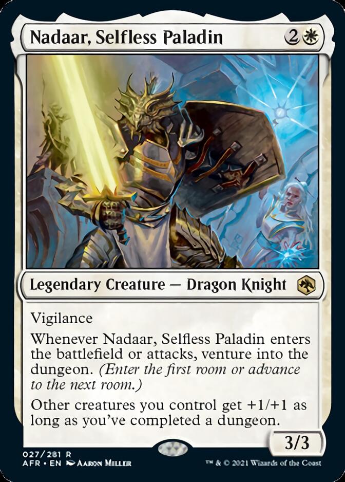 Nadaar, Selfless Paladin [Dungeons & Dragons: Adventures in the Forgotten Realms] | Jomio and Rueliete's Cards and Comics