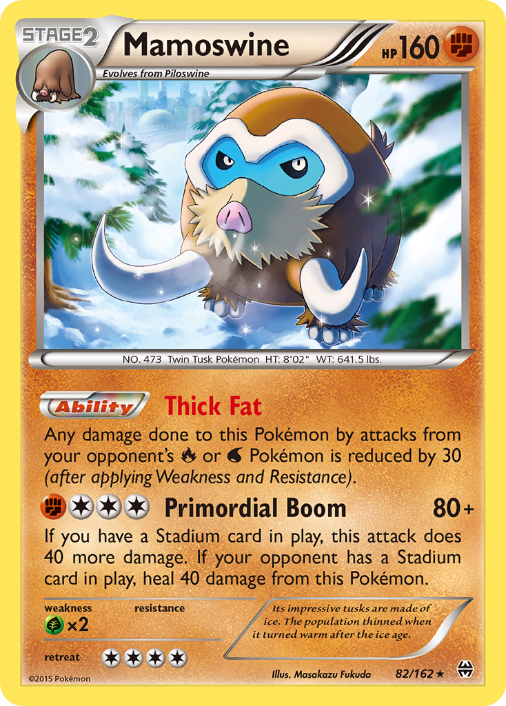 Mamoswine (82/162) [XY: BREAKthrough] | Jomio and Rueliete's Cards and Comics